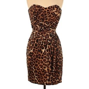 Express cheetah party dress